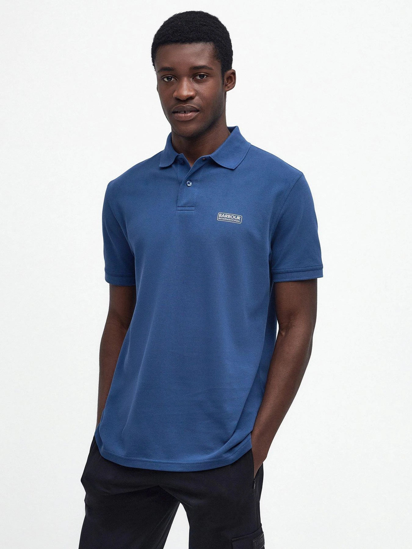 Barbour International Very Exclusive - Essential Polo Shirt - Blue 1 Barbour International Very Exclusive - Essential Polo Shirt - Blue