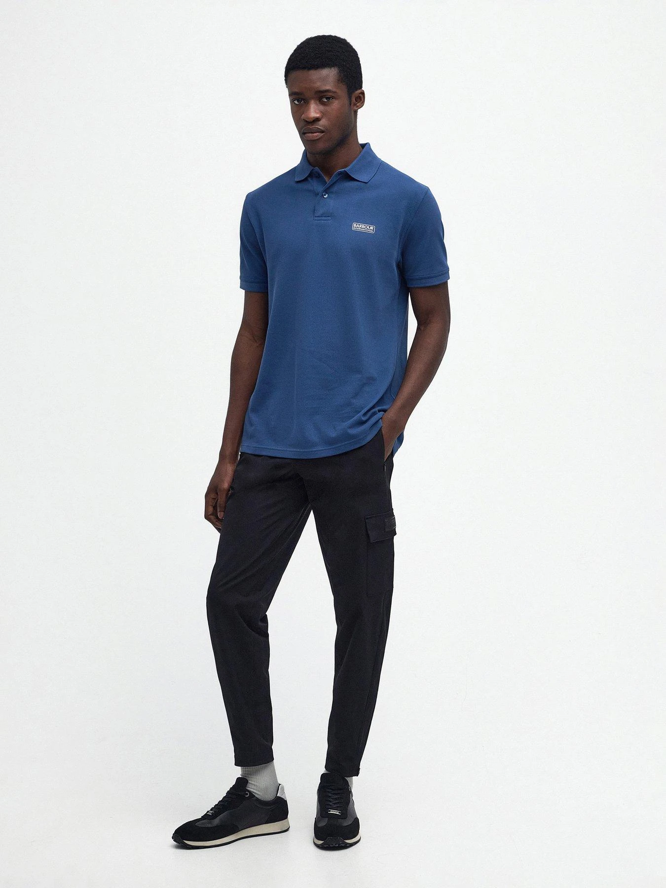 Barbour International Very Exclusive - Essential Polo Shirt - Blue 3 Barbour International Very Exclusive - Essential Polo Shirt - Blue - Image 3