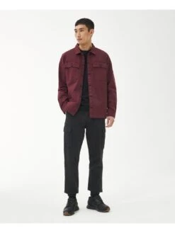 Barbour International Adey Utility Pocket Overshirt - Red -Barbou Clothing Shop VJGHP SQ3 0000000017 RED MDo