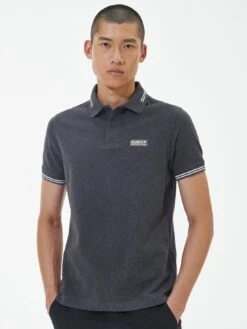 Barbour International Very Exclusive - Essential Tipped Polo Shirt - Dark Grey