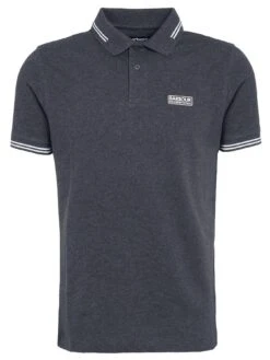 Barbour International Very Exclusive - Essential Tipped Polo Shirt - Dark Grey -Barbou Clothing Shop VJGI4 SQ5 0000000070 DARK GREY MDd1