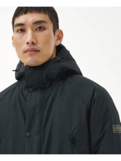 Barbour International Fleat Waterproof Hooded Jacket - Black -Barbou Clothing Shop VJGII SQ4 0000000004 BLACK MDd