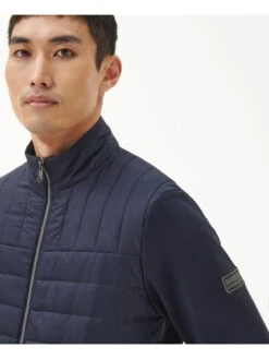 Barbour International Counter Padded Zip Through Jacket - Navy 8 Barbour International Counter Padded Zip Through Jacket - Navy -Barbou Clothing Shop VJGIK SQ4 0000000048 NAVY MDd
