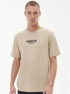 Barbour International Formula Chest Logo T-Shirt - Cream