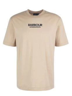 Barbour International Formula Chest Logo T-Shirt - Cream -Barbou Clothing Shop VJGJC SQ5 0000000067 CREAM MDd1