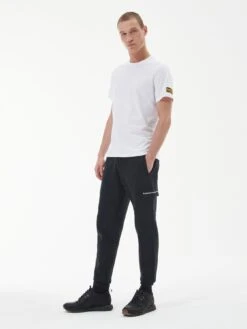 Barbour International Motored Cuffed Joggers - Black -Barbou Clothing Shop VJGJD SQ3 0000000004 BLACK MDo