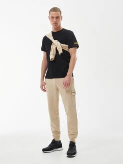 Barbour International Motored Cuffed Joggers - Cream -Barbou Clothing Shop VJGJE SQ3 0000000067 CREAM MDo