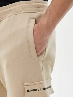 Barbour International Motored Cuffed Joggers - Cream -Barbou Clothing Shop VJGJE SQ4 0000000067 CREAM MDd