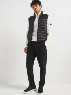 Barbour International Tourer Reed Padded Gilet - Black -Barbou Clothing Shop VJGJH SQ4 0000000004 BLACK MDd