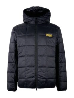 Barbour International Event Hooded Padded Jacket - Black -Barbou Clothing Shop VJGK3 SQ6 0000000004 BLACK MDd2