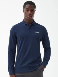 Barbour International Long Sleeve Polo Shirt - Navy