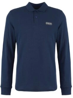 Barbour International Long Sleeve Polo Shirt - Navy -Barbou Clothing Shop VJGKO SQ5 0000000048 NAVY MDd1