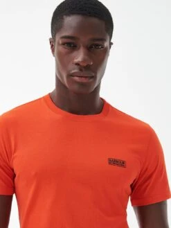 Barbour International Small Logo T-Shirt - Orange -Barbou Clothing Shop VJGKQ SQ4 0000000198 ORANGE MDd