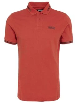 Barbour International Very Exclusive - Essential Tipped Polo Shirt - Dark Red -Barbou Clothing Shop VJGL2 SQ5 0000000315 DARK RED MDd1