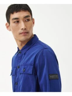 Barbour International Adey Utility Pocket Overshirt - Blue -Barbou Clothing Shop VJGL5 SQ4 0000000020 BLUE MDd