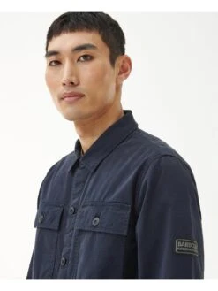 Barbour International Adey Utility Pocket Overshirt - Navy -Barbou Clothing Shop VJGL7 SQ4 0000000048 NAVY MDd