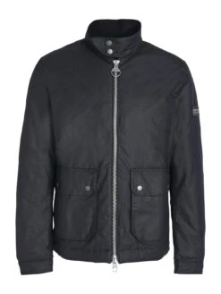 Barbour International Lutron Harrington Wax Jacket - Black 7 Barbour International Lutron Harrington Wax Jacket - Black -Barbou Clothing Shop VJGLN SQ6 0000000004 BLACK MDd2