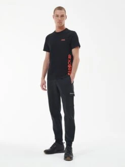 Barbour International Bold Side Logo T-Shirt - Black -Barbou Clothing Shop VJGM7 SQ3 0000000004 BLACK MDo