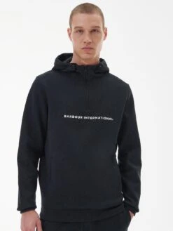 Barbour International Motored Overhead Hoodie - Black