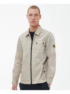 Barbour International Inlet Zip Through Overshirt - Cream