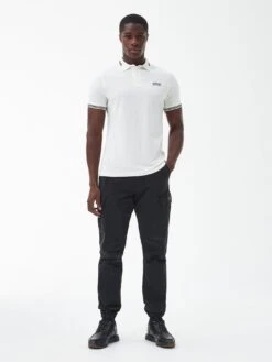 Barbour International Essential Tipped Polo Shirt - Off White 7 Barbour International Essential Tipped Polo Shirt - Off White -Barbou Clothing Shop VJGNZ SQ3 0000000067 CREAM MDo