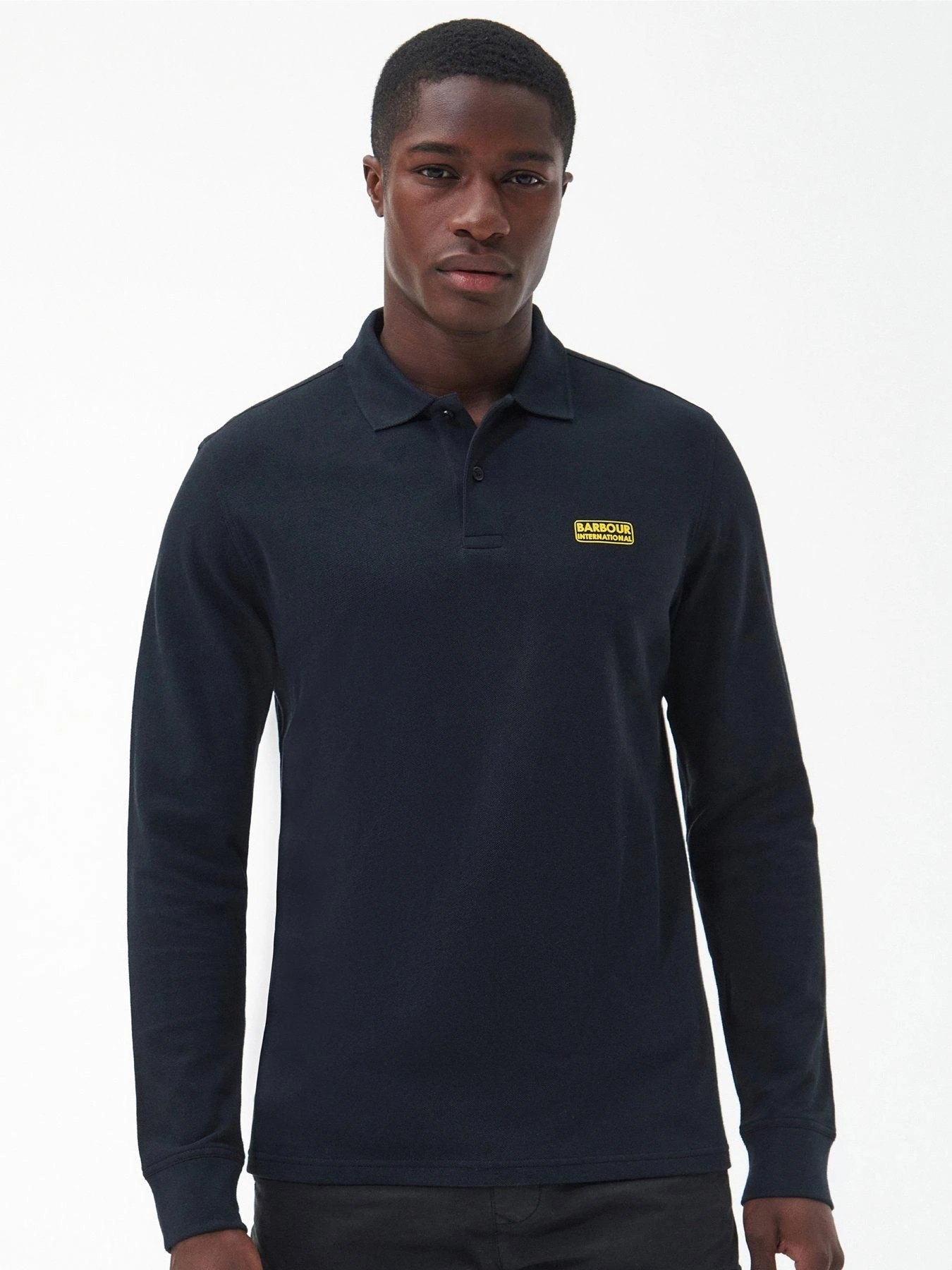 Barbour International Long Sleeve Polo Shirt - Black 1 Barbour International Long Sleeve Polo Shirt - Black