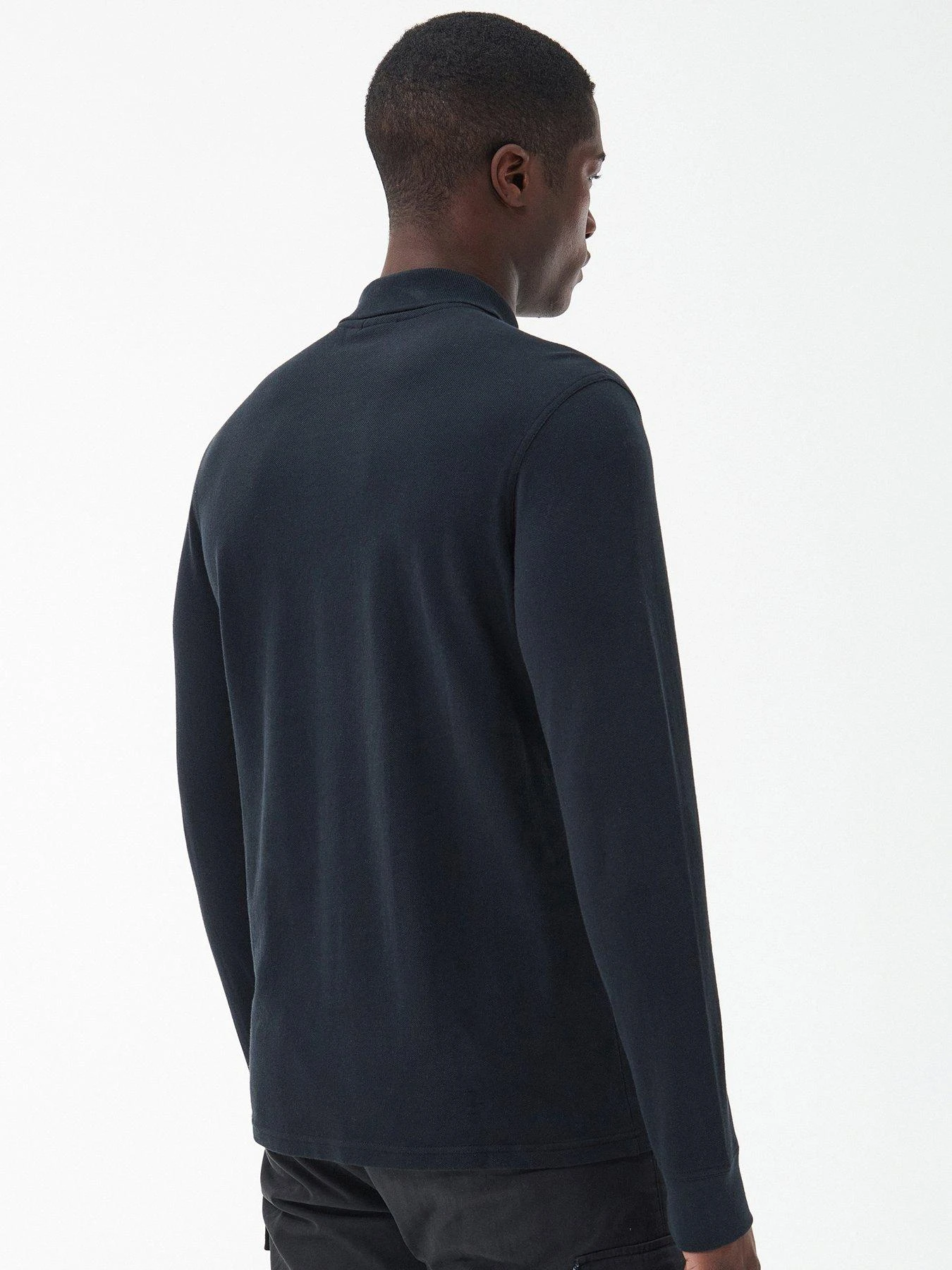 Barbour International Long Sleeve Polo Shirt - Black 2 Barbour International Long Sleeve Polo Shirt - Black - Image 2