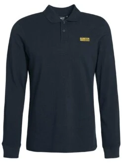 Barbour International Long Sleeve Polo Shirt - Black 9 Barbour International Long Sleeve Polo Shirt - Black -Barbou Clothing Shop VJGO0 SQ5 0000000004 BLACK MDd1