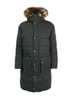 Barbour International Dowanside Wax Hooded Parka - Green -Barbou Clothing Shop VJGO4 SQ6 0000000047 GREEN MDd2