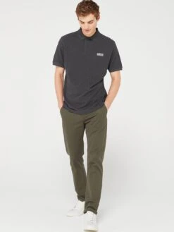 Barbour International Essential Polo Shirt - Dark Grey -Barbou Clothing Shop VJGOI SQ3 0000000070 DARK GREY MDo
