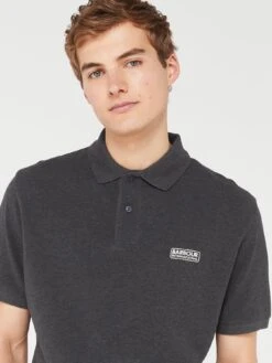 Barbour International Essential Polo Shirt - Dark Grey -Barbou Clothing Shop VJGOI SQ4 0000000070 DARK GREY MDd