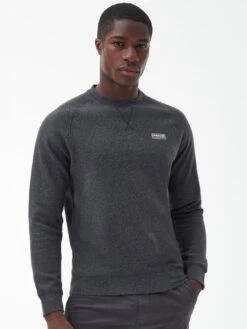 Barbour International Essential Crew Neck Sweatshirt - Dark Grey