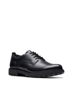 Clarks Batcombe Far Brogue Shoes - Black -Barbou Clothing Shop VJHPA SQ6 0000000004 BLACK SLd