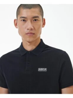 Barbour International Very Exclusive - Bold Logo Full Collar Polo Shirt - Black 8 Barbour International Very Exclusive - Bold Logo Full Collar Polo Shirt - Black -Barbou Clothing Shop VJKTC SQ4 0000000004 BLACK MDd