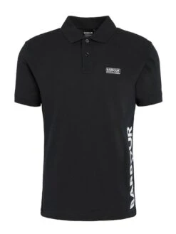 Barbour International Very Exclusive - Bold Logo Full Collar Polo Shirt - Black 9 Barbour International Very Exclusive - Bold Logo Full Collar Polo Shirt - Black -Barbou Clothing Shop VJKTC SQ5 0000000004 BLACK MDd1
