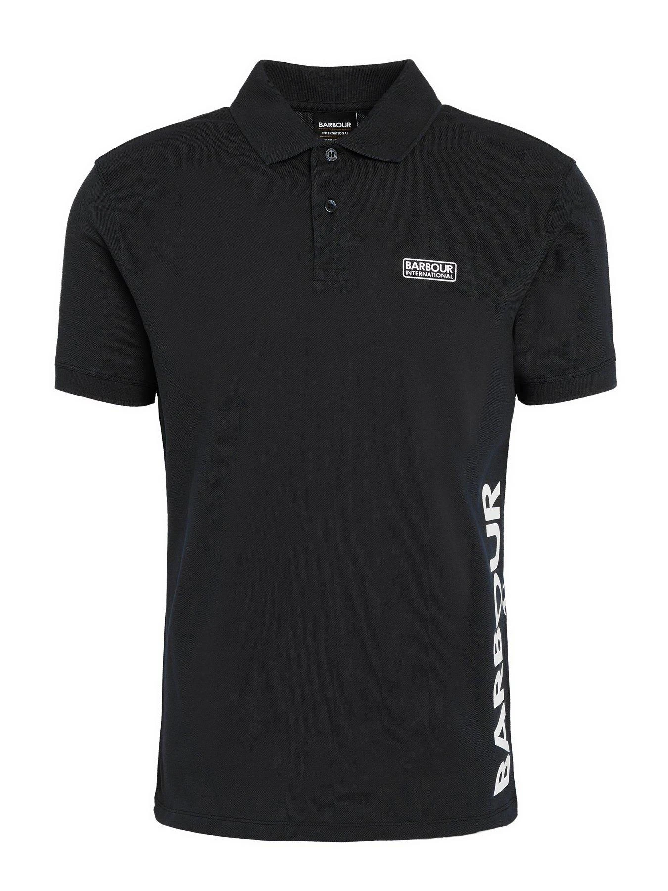 Barbour International Very Exclusive - Bold Logo Full Collar Polo Shirt - Black 5 Barbour International Very Exclusive - Bold Logo Full Collar Polo Shirt - Black - Image 5