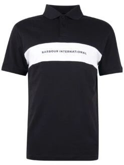 Barbour International Logo Polo Shirt - Black -Barbou Clothing Shop VJKU9 SQ5 0000000004 BLACK MDd1