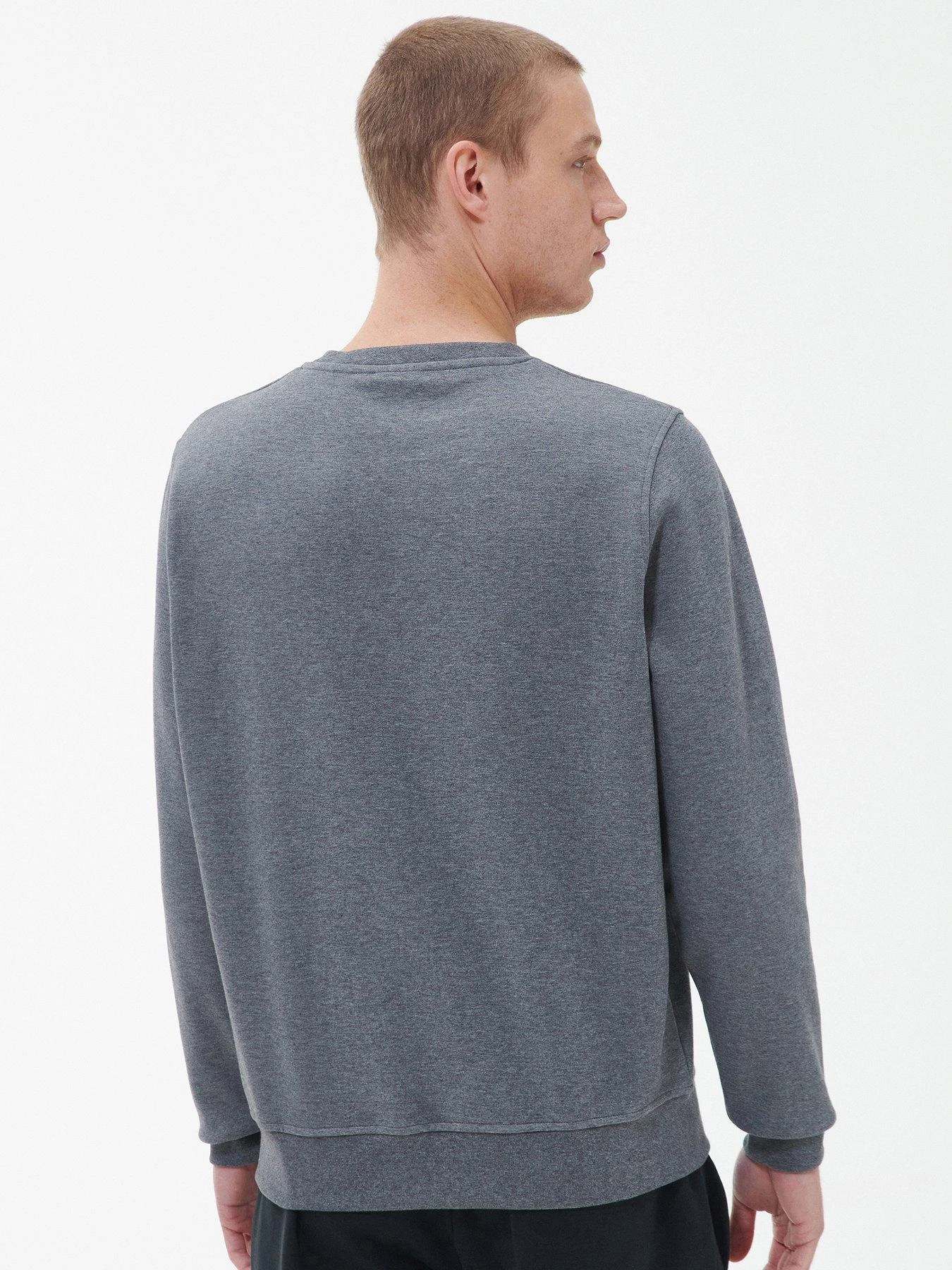 Barbour International Logo Sweatshirt - Dark Grey 2 Barbour International Logo Sweatshirt - Dark Grey - Image 2