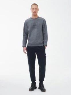 Barbour International Logo Sweatshirt - Dark Grey 7 Barbour International Logo Sweatshirt - Dark Grey -Barbou Clothing Shop VJKUA SQ3 0000000070 DARK GREY MDo