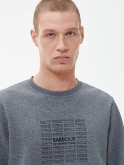 Barbour International Logo Sweatshirt - Dark Grey 8 Barbour International Logo Sweatshirt - Dark Grey -Barbou Clothing Shop VJKUA SQ4 0000000070 DARK GREY MDd