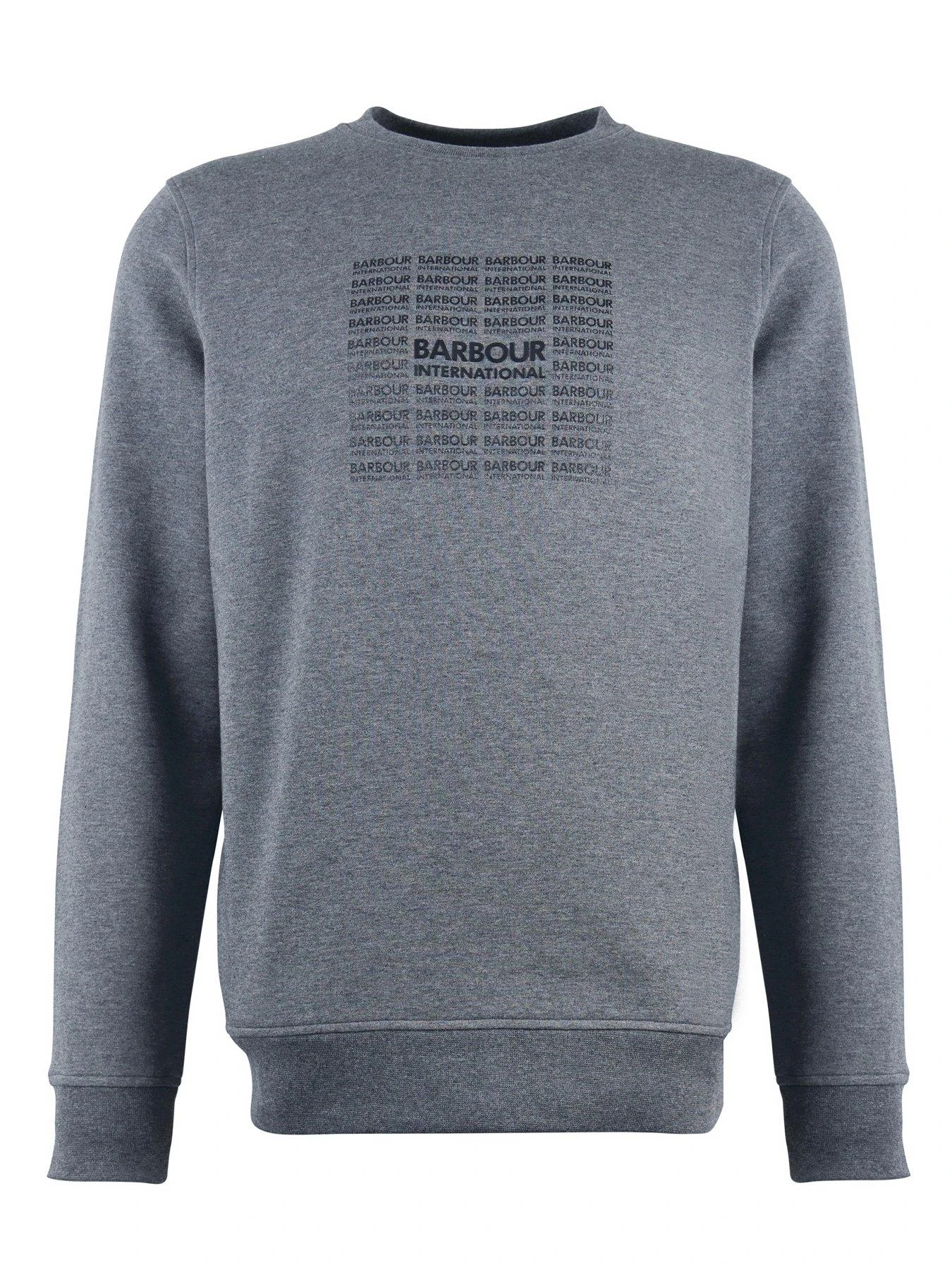 Barbour International Logo Sweatshirt - Dark Grey 5 Barbour International Logo Sweatshirt - Dark Grey - Image 5