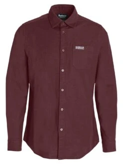 Barbour International Small Logo Pocket Oxford Shirt - Red -Barbou Clothing Shop VJKUD SQ5 0000000017 RED MDd1