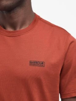 Barbour International Very Exclusive - Small Logo T-Shirt - Dark Red -Barbou Clothing Shop VJKUW SQ6 0000000315 DARK RED MDd2