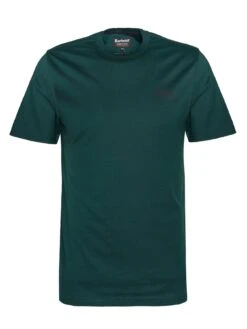 Barbour International Very Exclusive - Small Logo T-Shirt - Dark Green -Barbou Clothing Shop VJKV4 SQ6 0000000630 DARK GREEN MDd2