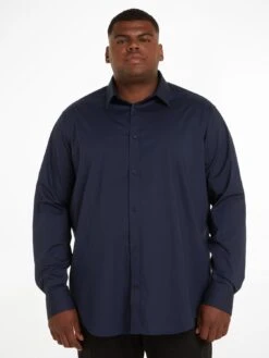 Calvin Klein Big & Tall Stretch Poplin Slim Shirt