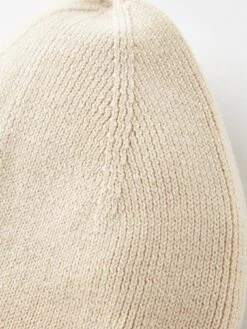 Calvin Klein Fine Cotton Rib Beanie -Barbou Clothing Shop VJNAD SQ5 0000000108 BEIGE SLd2
