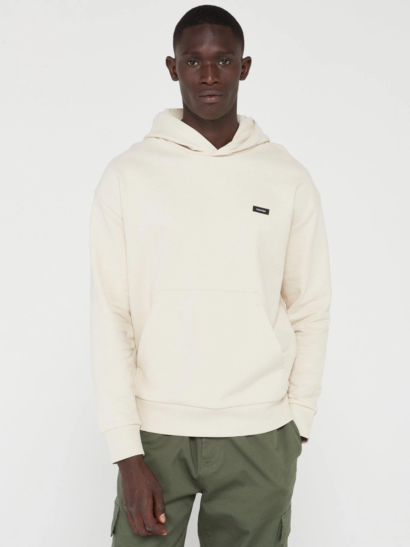 Calvin Klein Cotton Comfort Hoodie - Beige 1 Calvin Klein Cotton Comfort Hoodie - Beige