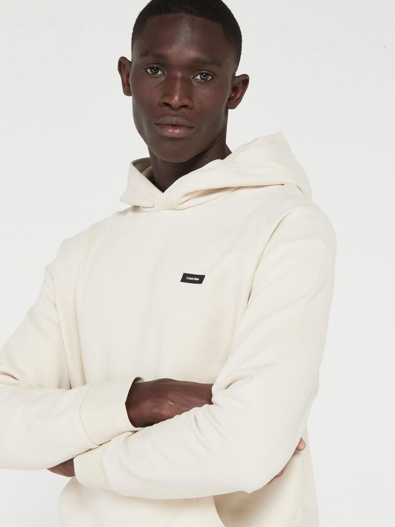 Calvin Klein Cotton Comfort Hoodie - Beige 4 Calvin Klein Cotton Comfort Hoodie - Beige - Image 4