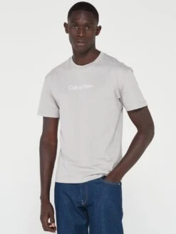 Calvin Klein Hero Logo Comfort T-shirt - Light Grey 