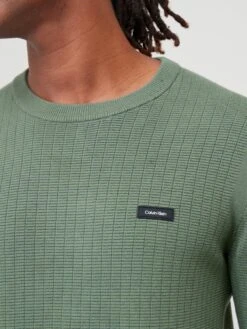 Calvin Klein Structure Sweater - Green  -Barbou Clothing Shop VJNGG SQ4 0000000047 GREEN MDd